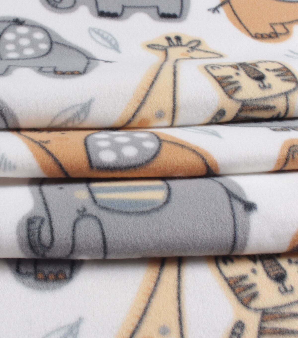 Jungle Animals Blizzard Fleece Fabric