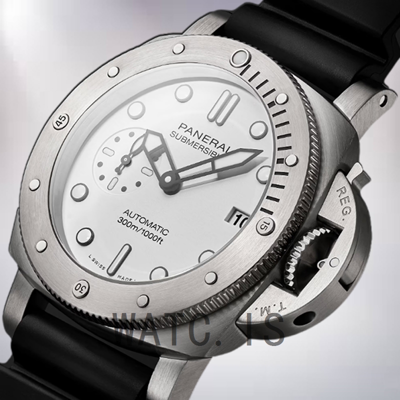 Panerai Submersible PAM01223 Men's 47mm Silver-tone