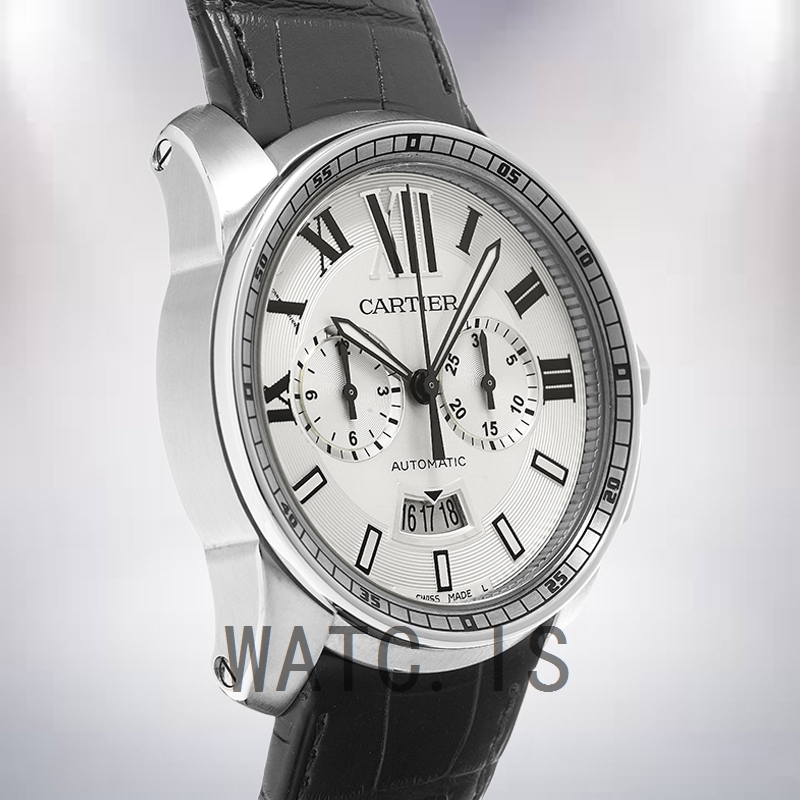 Cartier Calibre W7100046 Men's 42mm Silver-tone