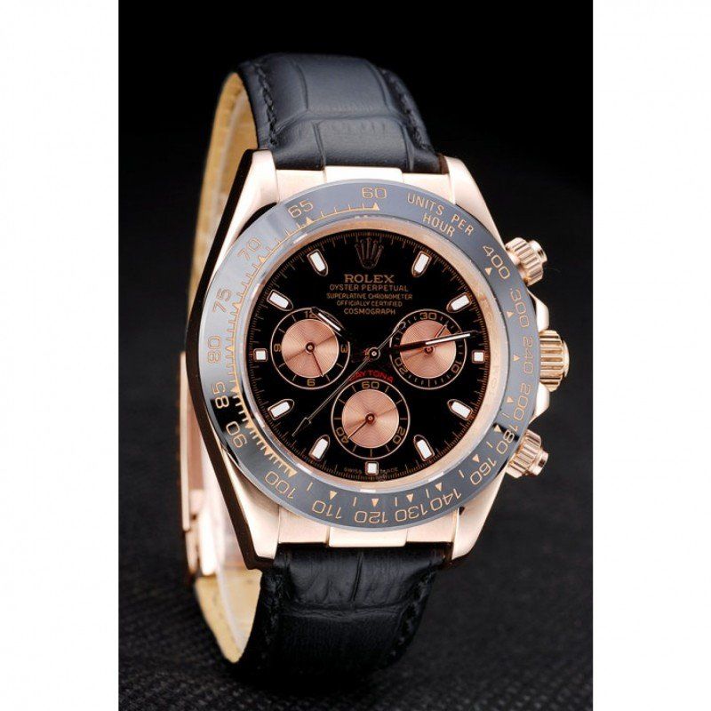 Replica Rolex Daytona 39mm Black Dial REP016831