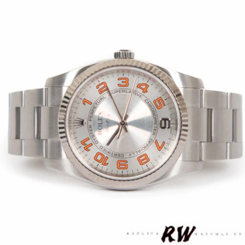 Rolex Oyster Perpetual Air-King 114200 Concentric Silver Dial 34mm Unisex Replica watch