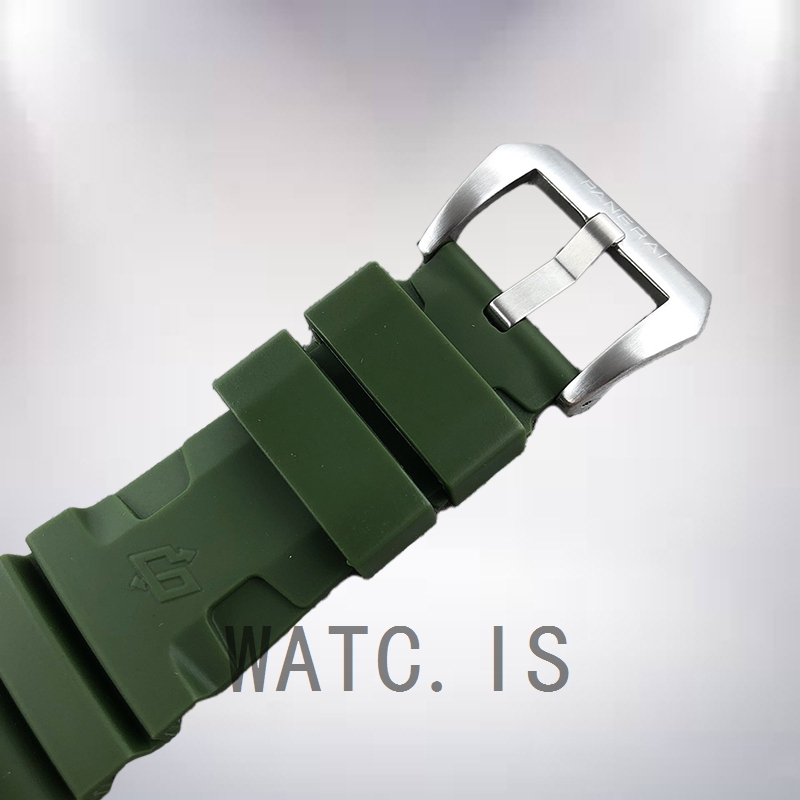 Panerai Submersible PAM01055 Men's 47mm Silver-tone Green Dial