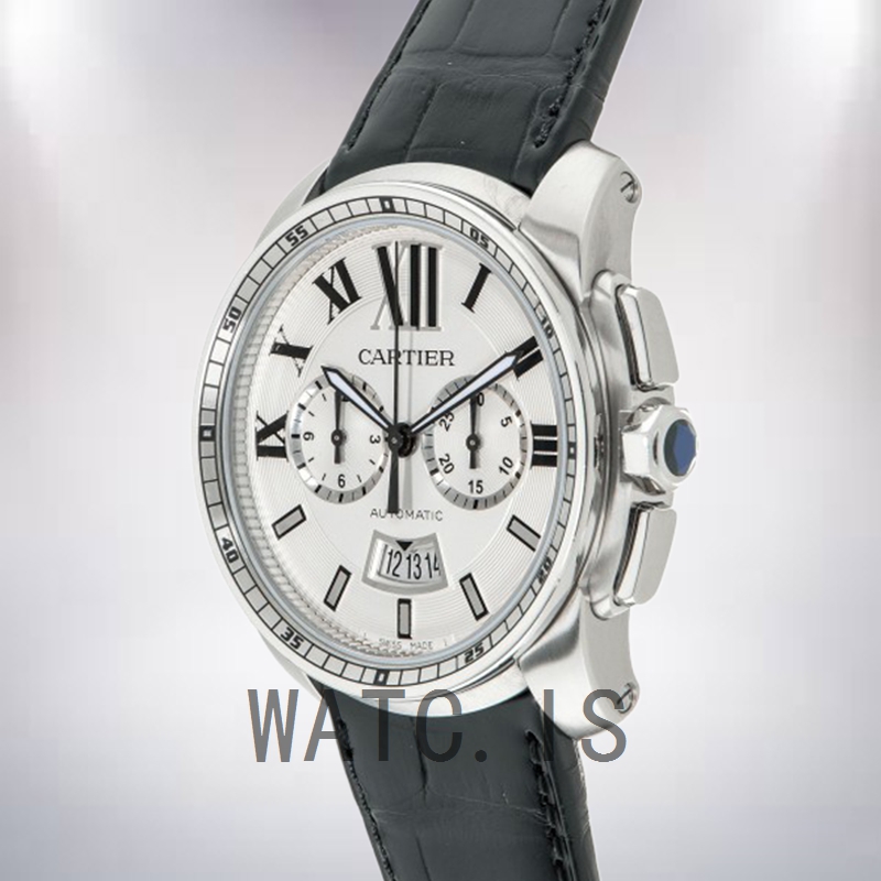 Cartier Calibre W7100046 Men's 42mm Silver-tone