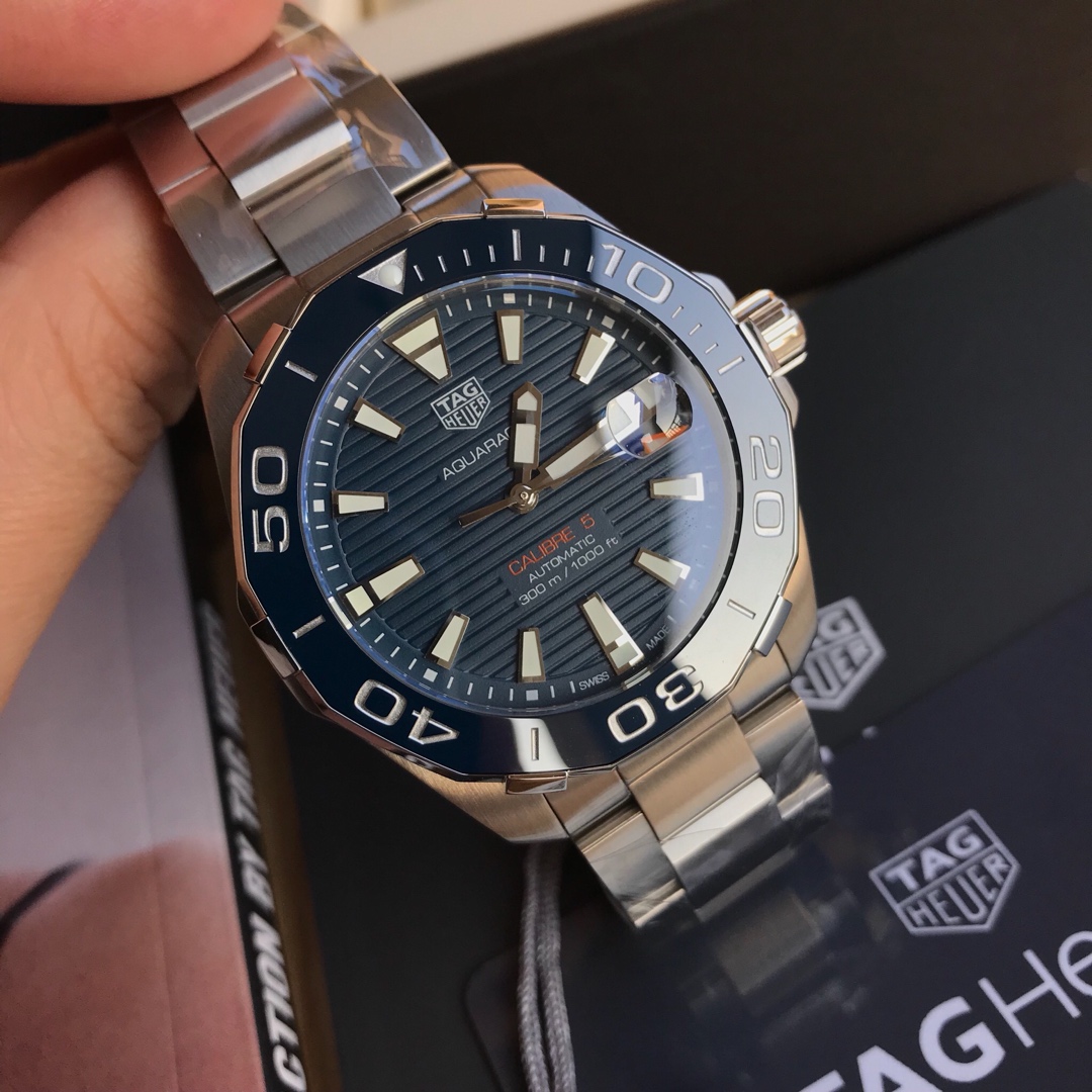 Tag Heuer Aquaracer Chronograph Blue Dial WAY211C.BA0928 41mm