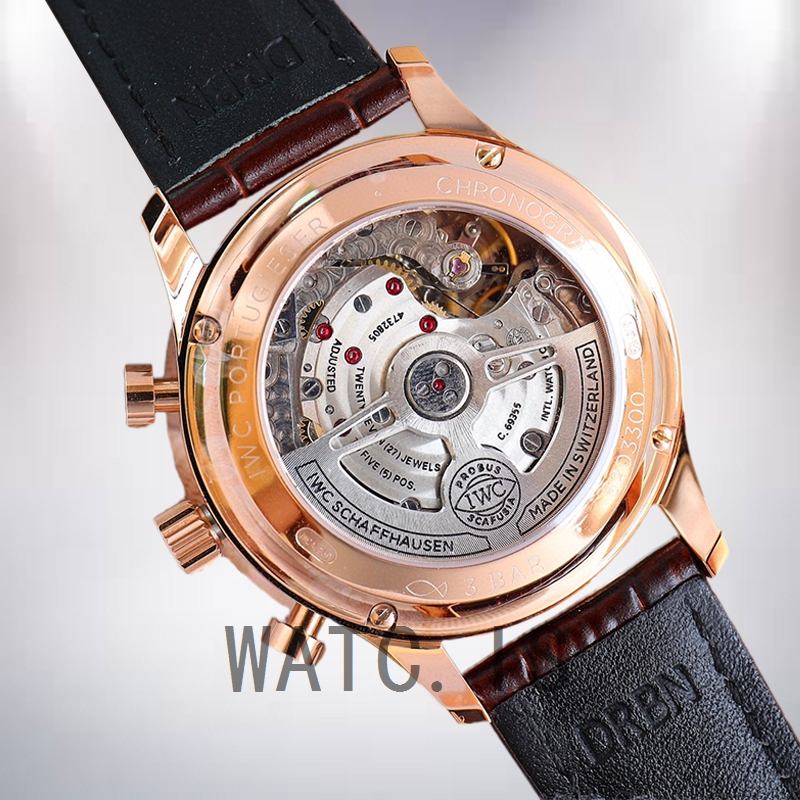 IWC Portuguese Chrono Men's IW371210 44mm/41mm Leather Strap