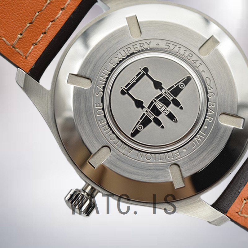 IWC Pilot IW328201 Men's 43mm/40mm Silver-tone Black Dial