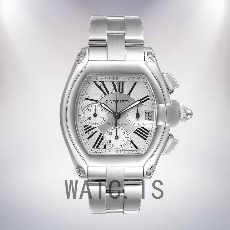 Cartier Roadster 41mm W62019X6 Men's Bracelet Silver-tone