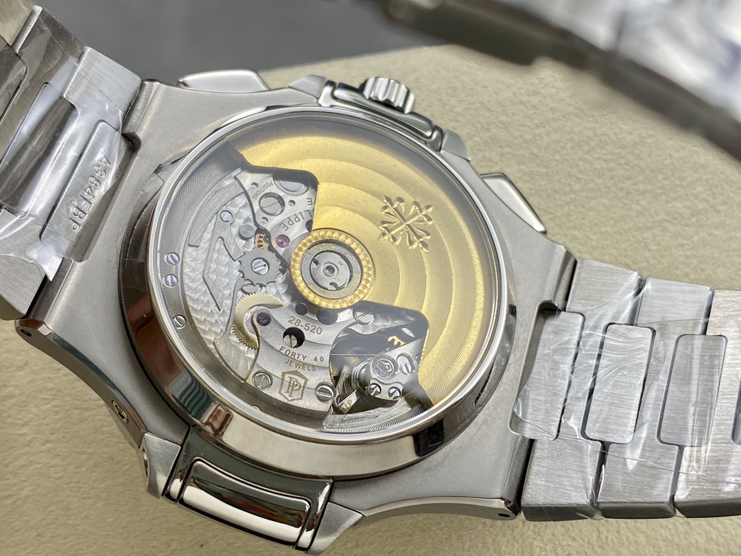 Patek Philippe Nautilus Chronograph Stainless Steel Blue Dial 5980 1A 001