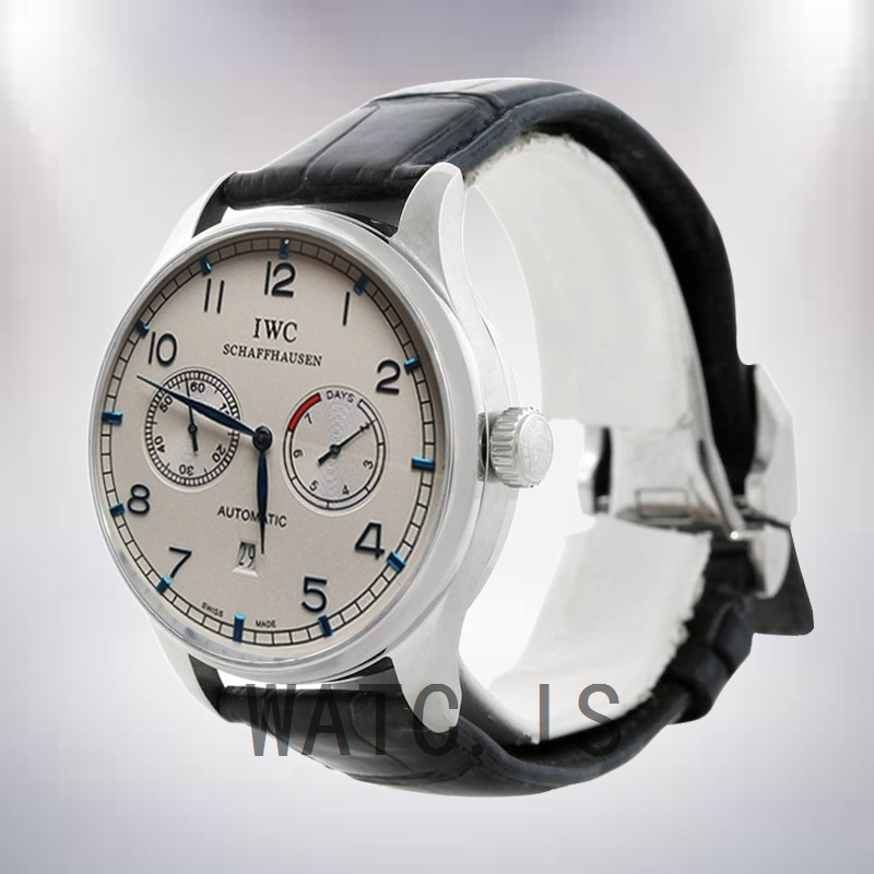 IWC Portuguese Automatic IW500107 Men's 42mm Automatic Leather Strap