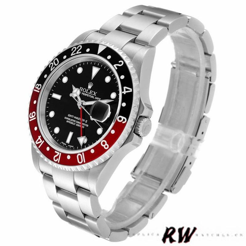 Rolex GMT-Master II 16710 Black Dial Black Red Coke Bezel 40MM Mens Replica Watch
