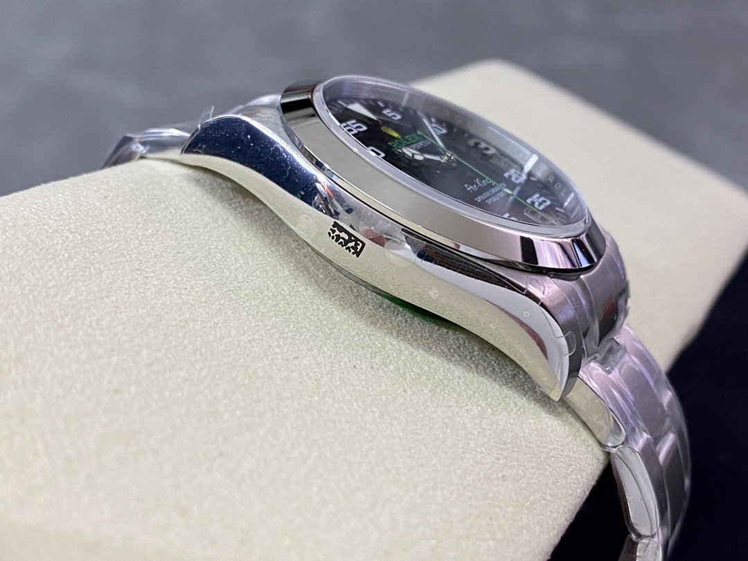 Rolex Air-King Stainless Steel Black Arabic Dial 116900 40mm Mens Replica Watch