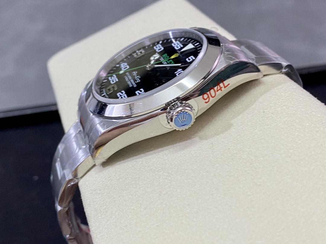 Rolex Air-King Stainless Steel Black Arabic Dial 116900 40mm Mens Replica Watch