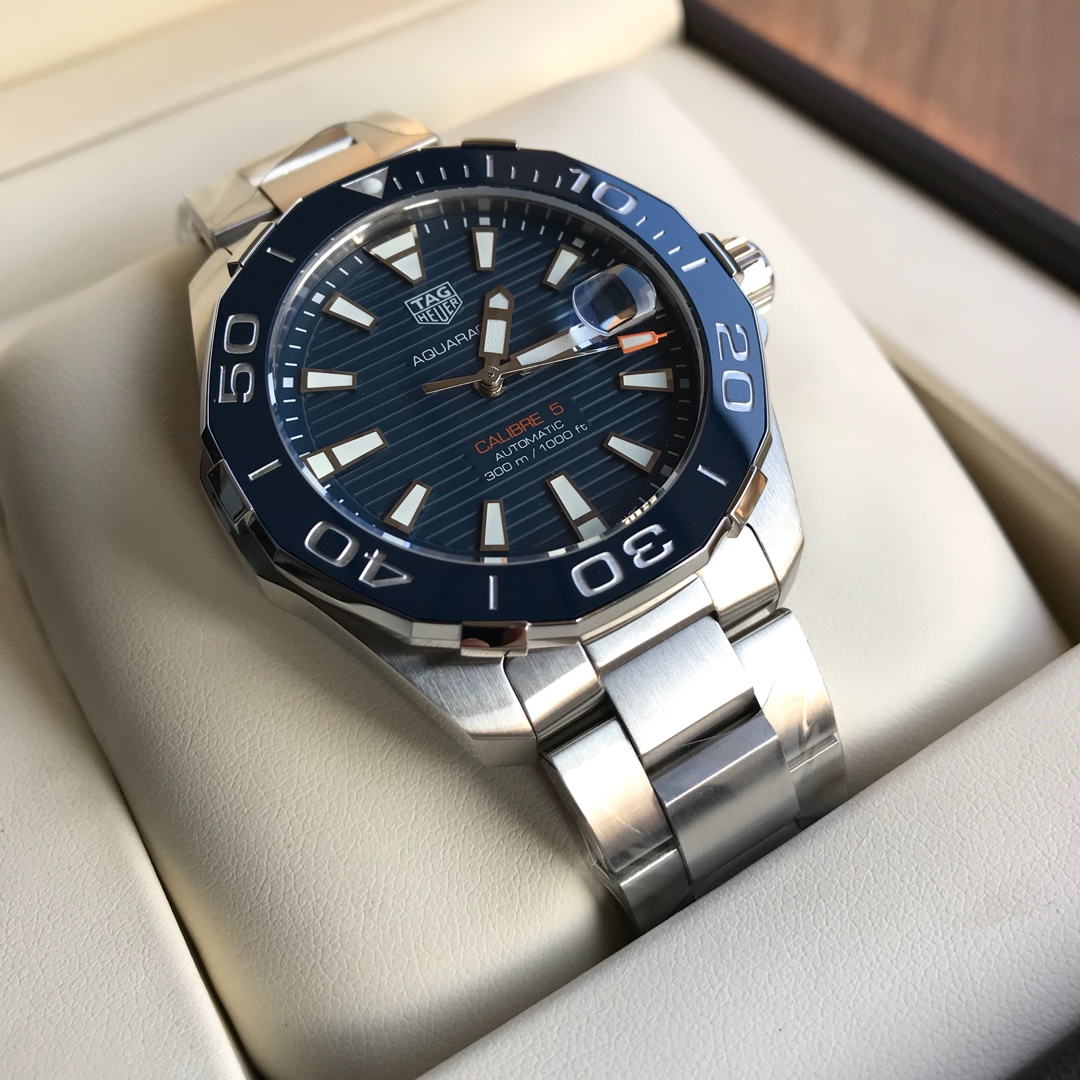 Tag Heuer Aquaracer Chronograph Blue Dial WAY211C.BA0928 41mm