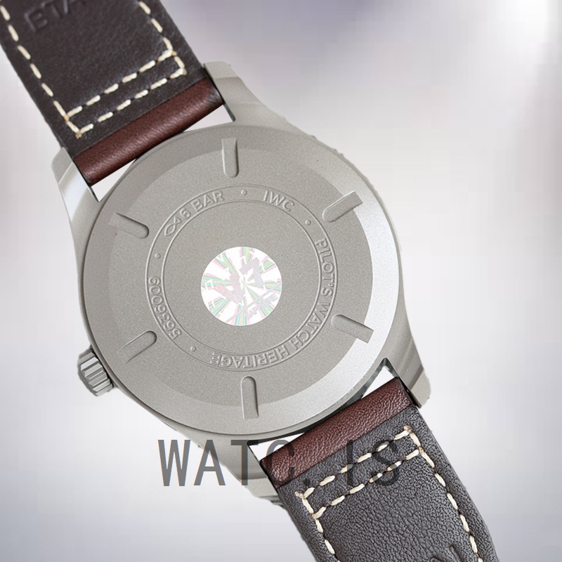 IWC Pilot 40mm Men's IW327006 Blue Dial Leather Strap