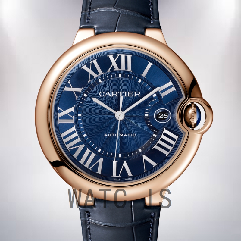 Cartier Ballon Bleu 36mm/42mm WGBB0036 Men's Leather Strap