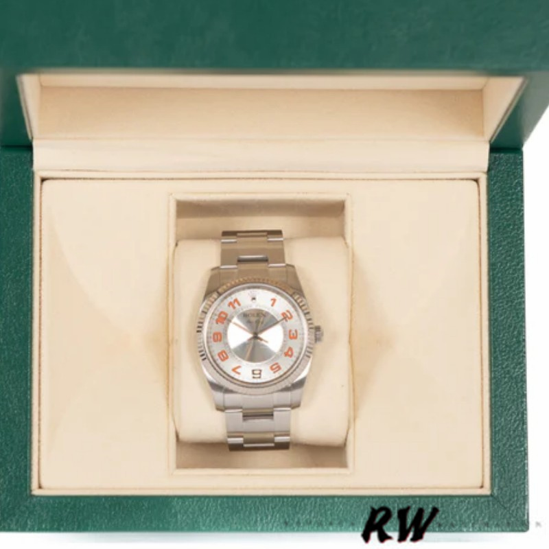 Rolex Oyster Perpetual Air-King 114200 Concentric Silver Dial 34mm Unisex Replica watch