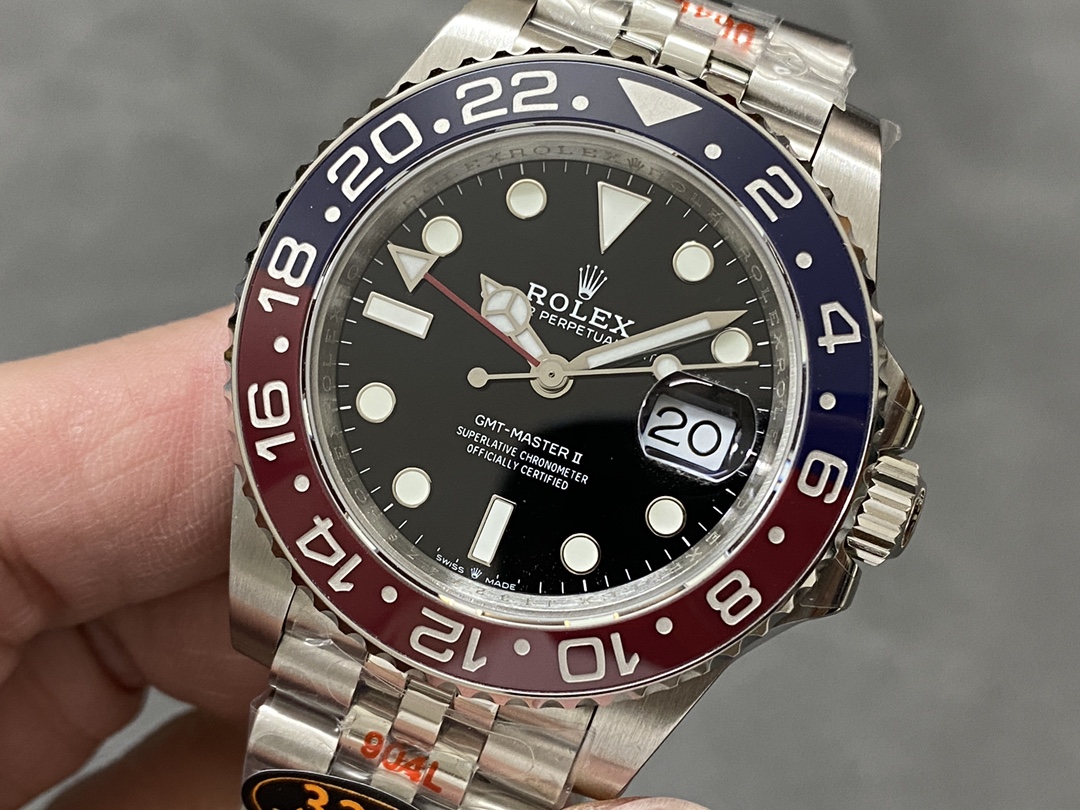 Rolex GMT-Master II 126710BLRO Stainless Steel Black Dial 40MM Mens Replica Watch