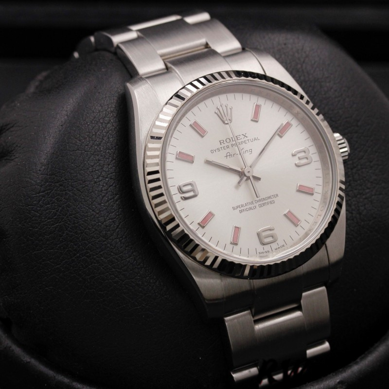 Rolex Oyster Perpetual Air-King 114234 Automatic Silver Dial 34mm Unisex replica watch