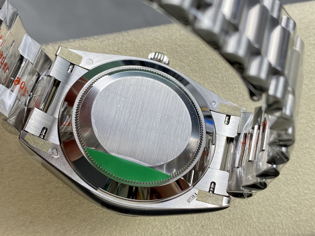Rolex Day Date 40mm Platinum 228236 Ice Blue Baguette