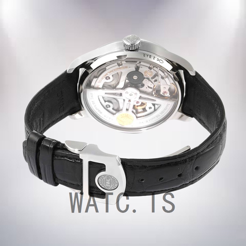 IWC Portuguese Automatic IW500703 Men's 42mm Automatic Black Dial