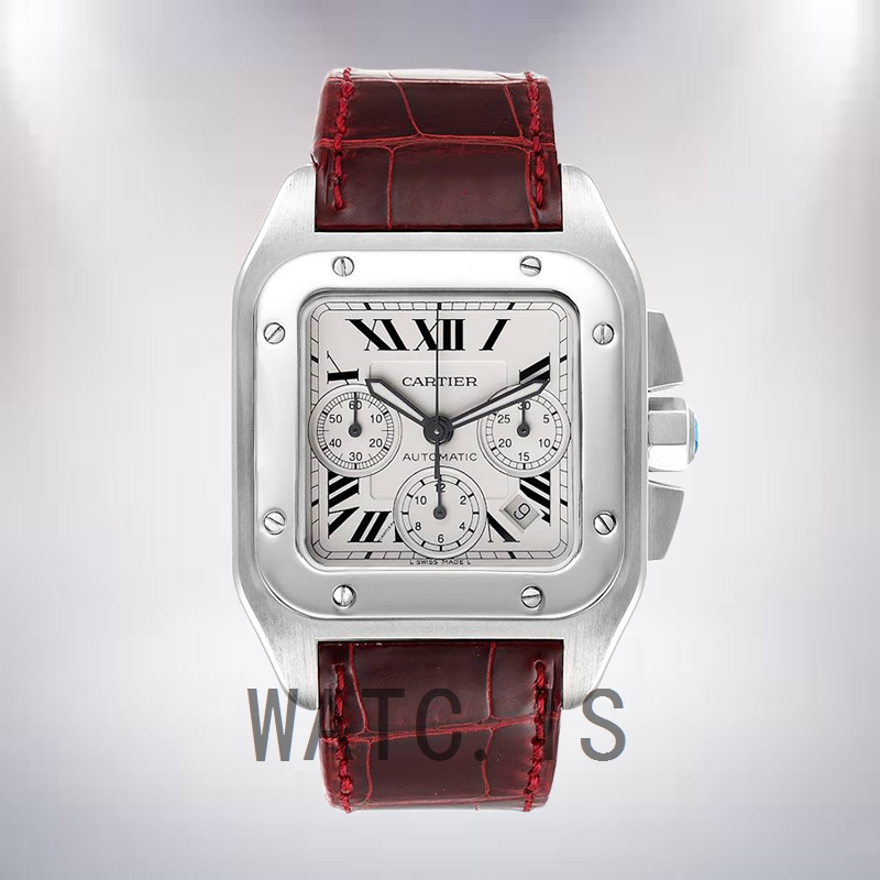 Cartier Santos 42mm Men's W20090X8 Silver-tone