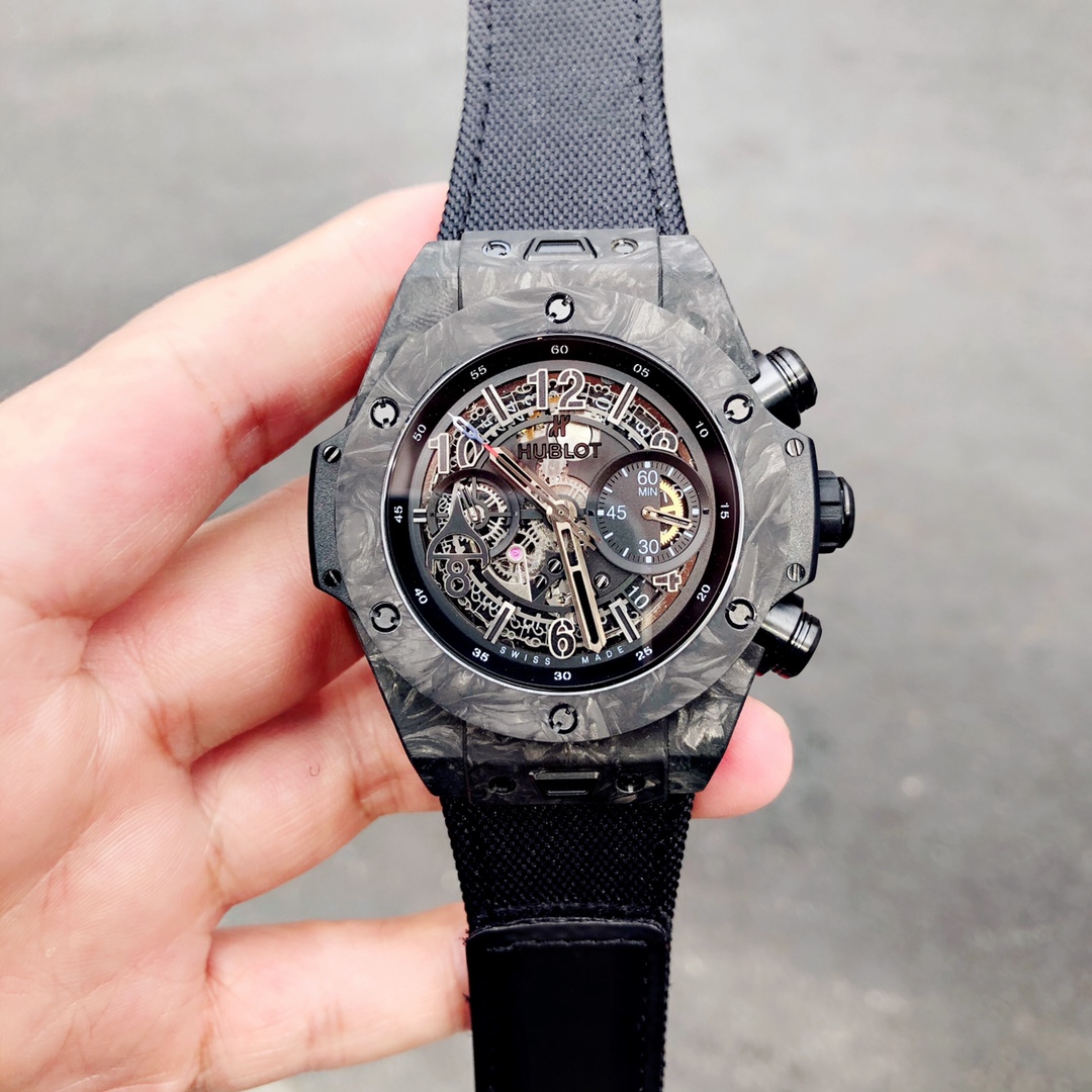 Hublot 411.QV.1123.NR.OVK21 Big Bang Unico Red Carbon Alex Ovechkin Watch 45mm