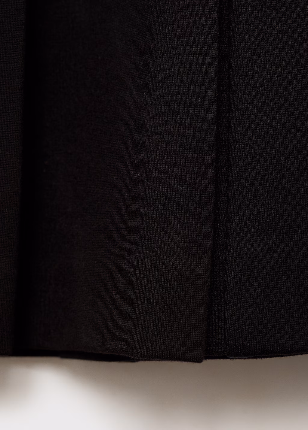 Pleated mini-skirt - Black