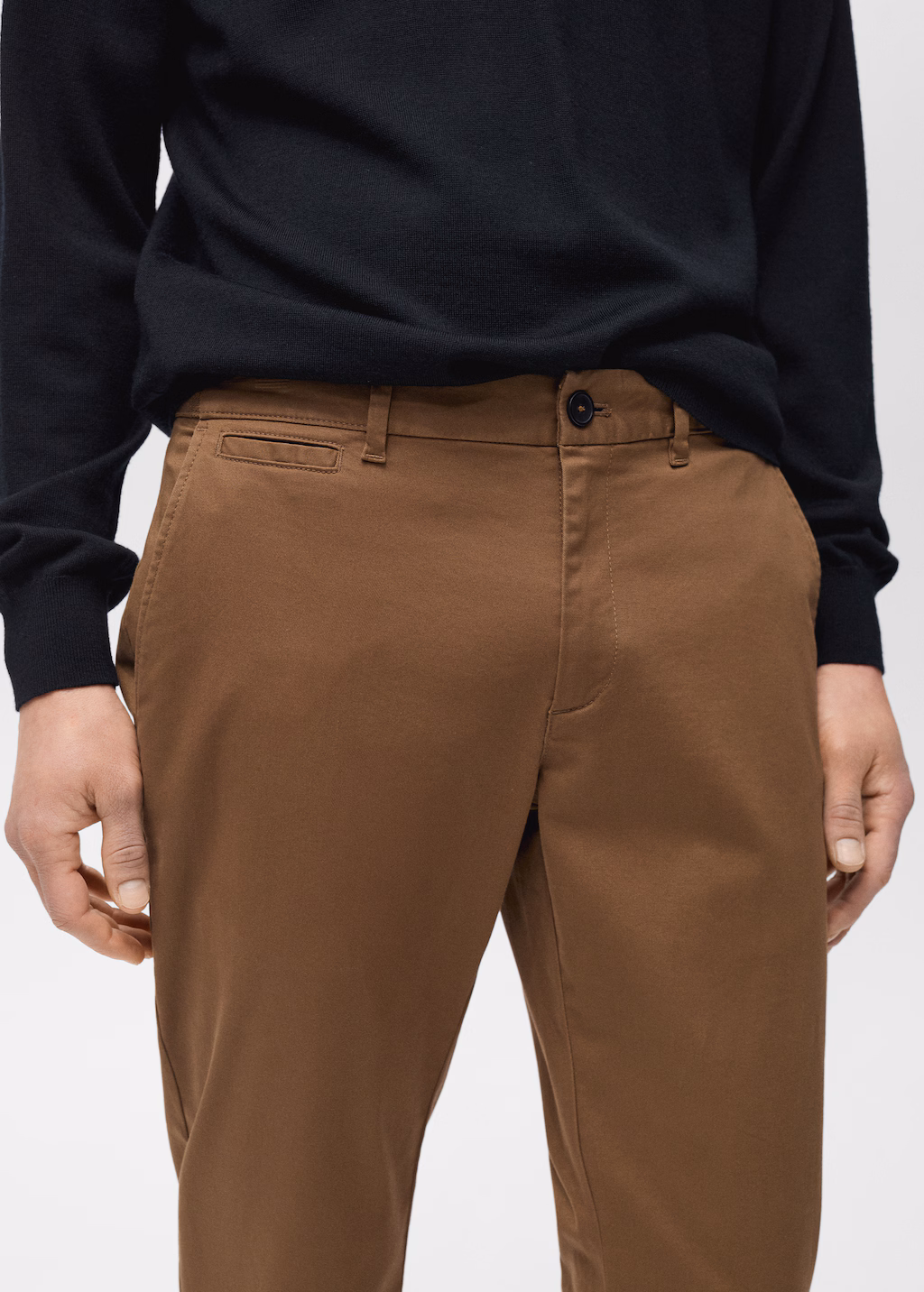 Prato cropped tapered chino trousers - Beige