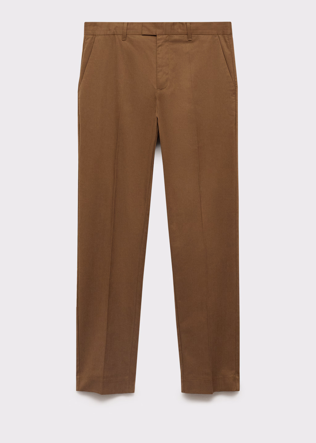 Regular-fit cotton trousers - Dark Navy