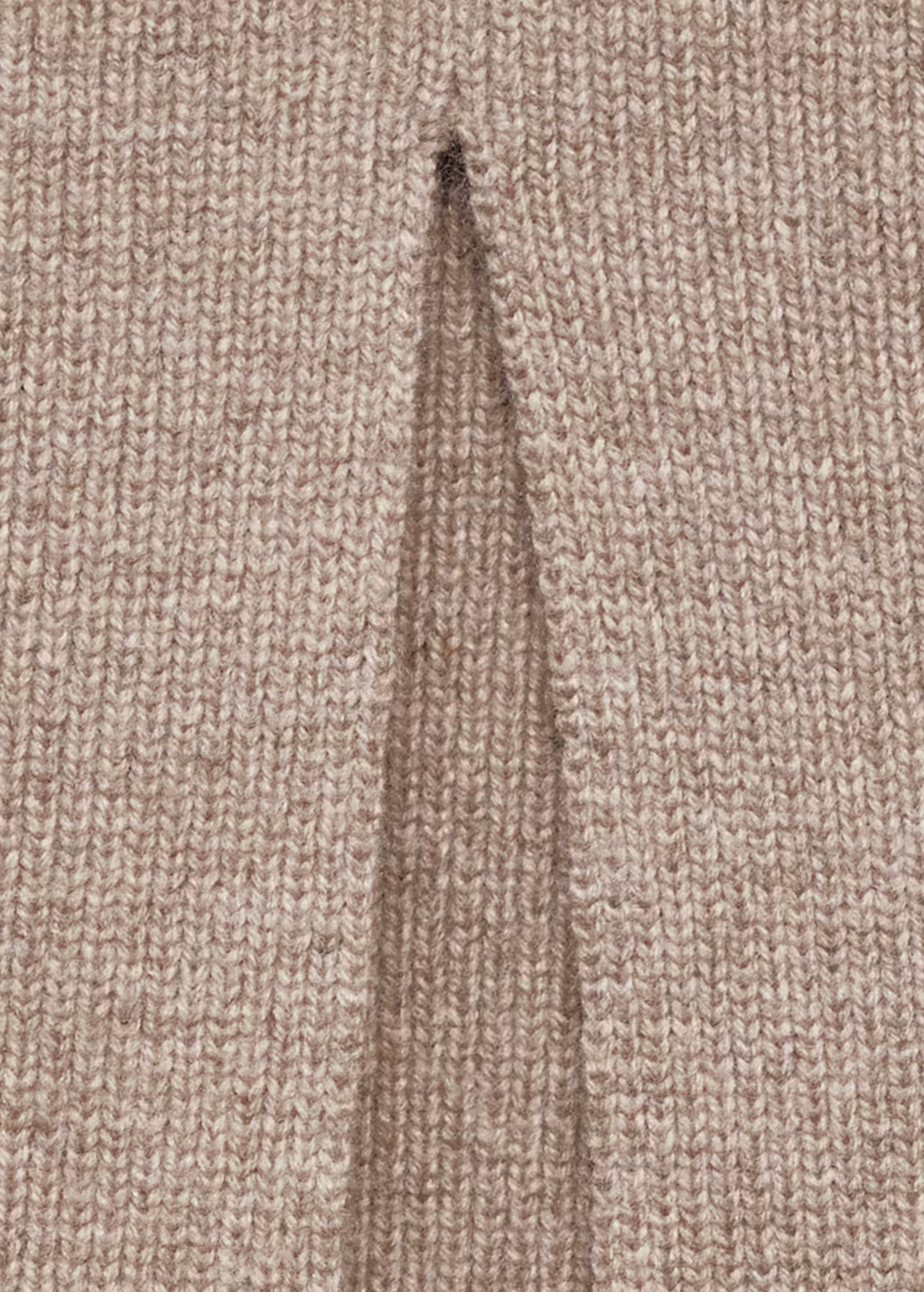 Wool-blend midi-skirt - Sand