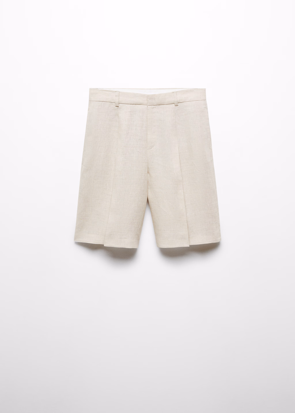 100% linen bermuda shorts - Light/Pastel Grey
