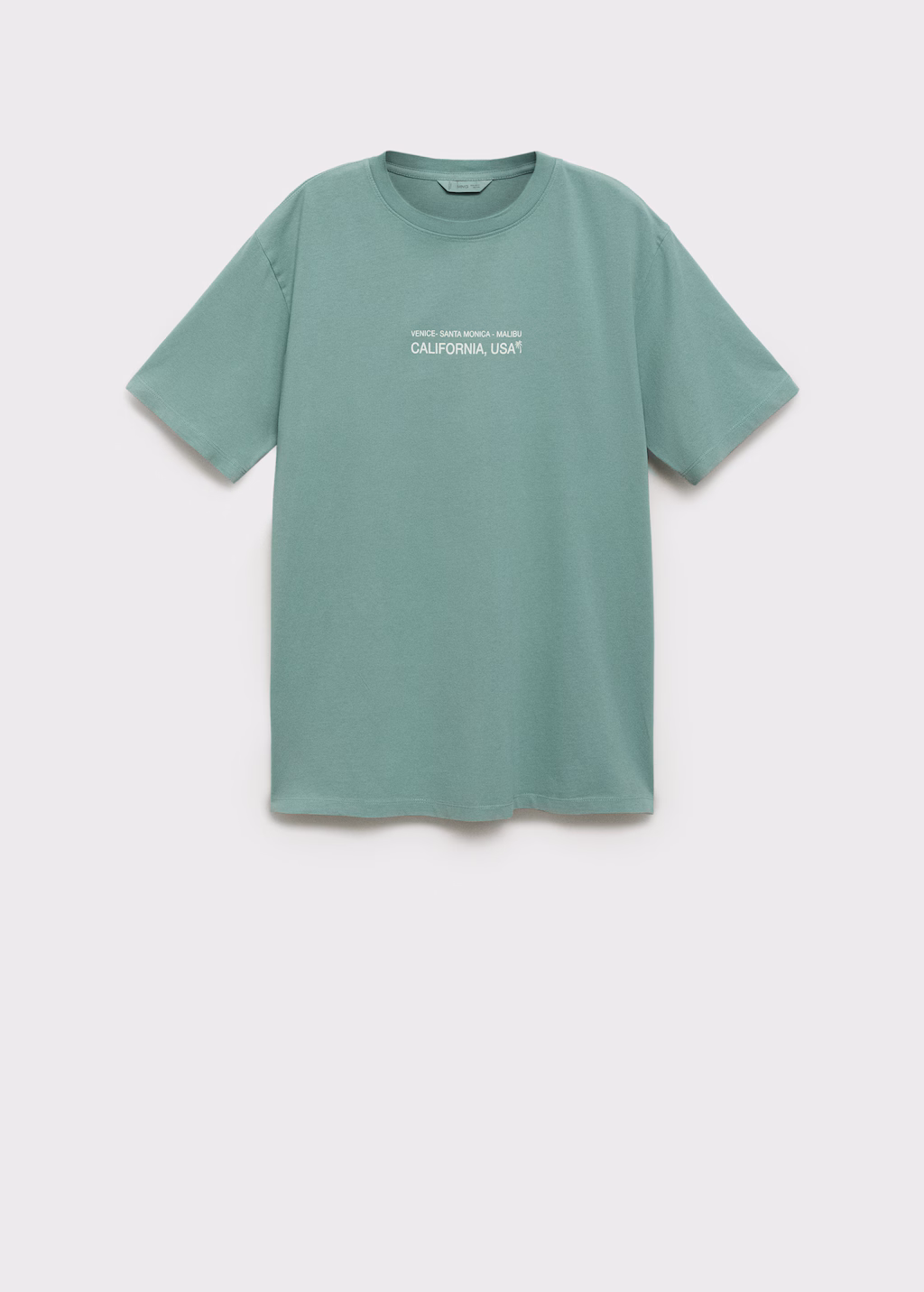 Message cotton T-shirt - Green