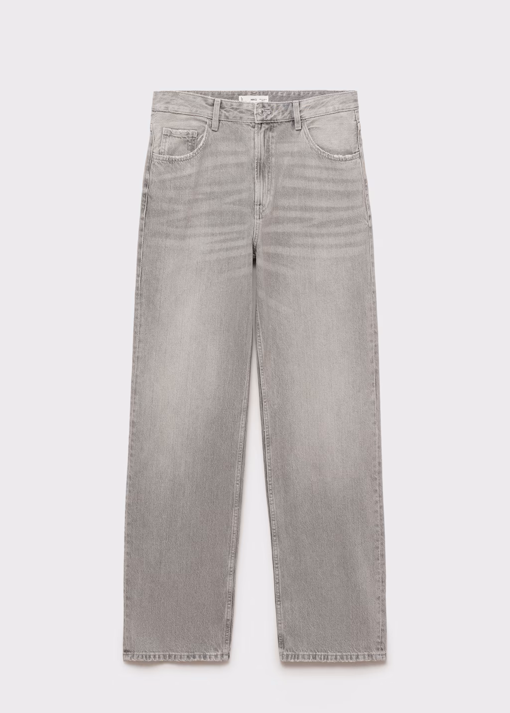 Miami medium-rise straight-fit jeans - Black denim