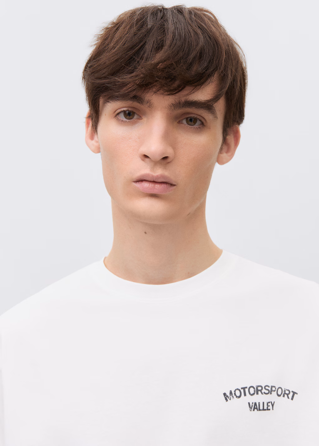 Printed cotton-blend T-shirt - Off White