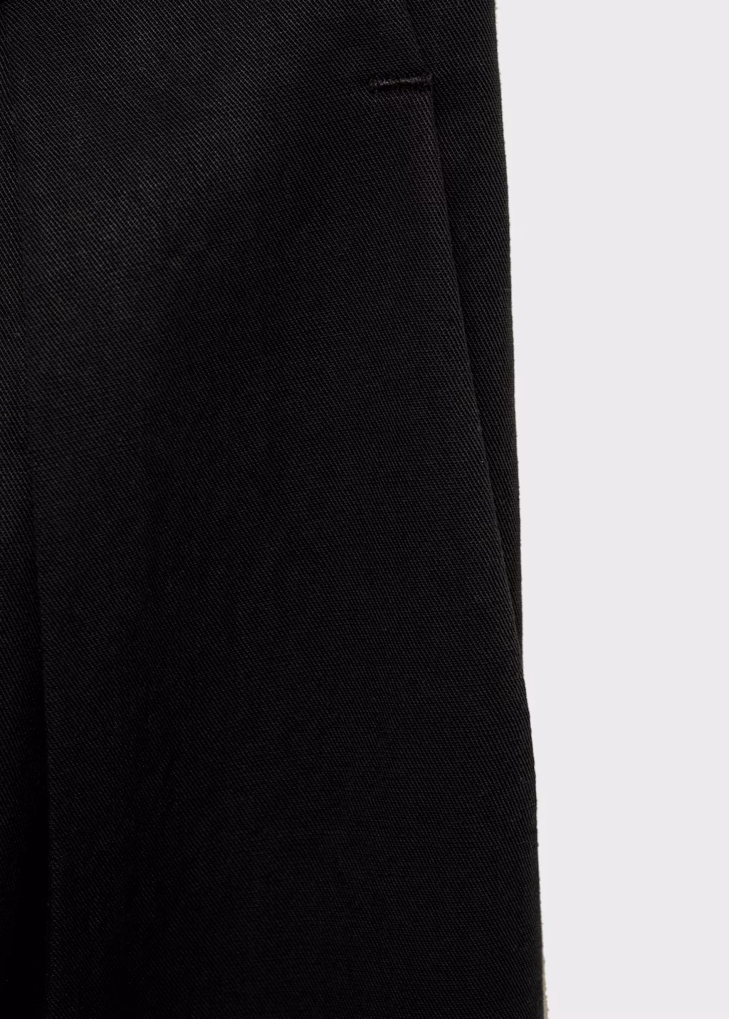 Straight lyocell suit trousers - Black