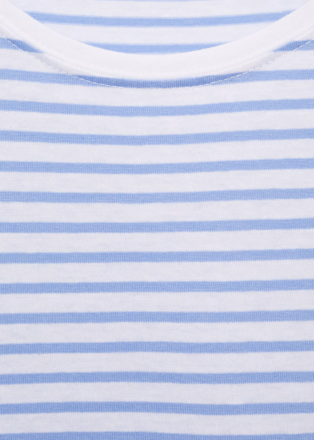 Striped short-sleeved t-shirt - Sky Blue