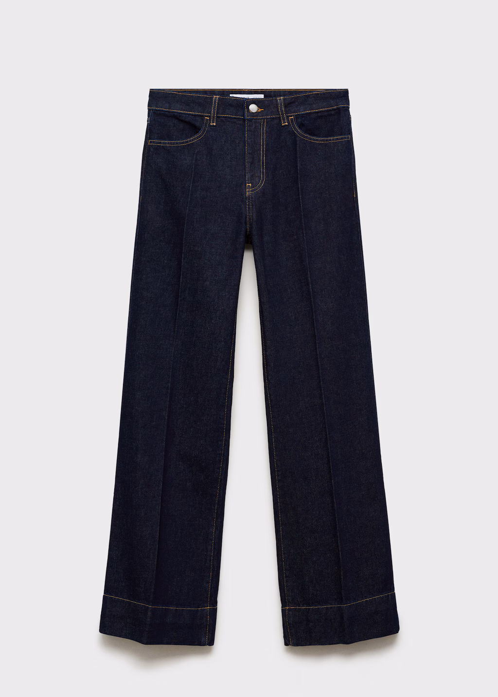 Wideleg mid-rise jeans - Open Blue