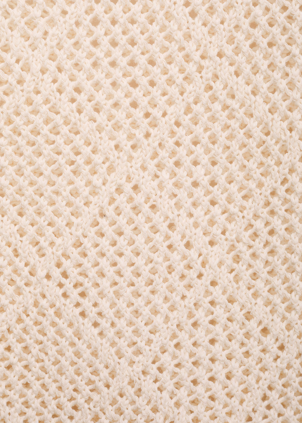 Openwork knit cotton sweater - Chocolate