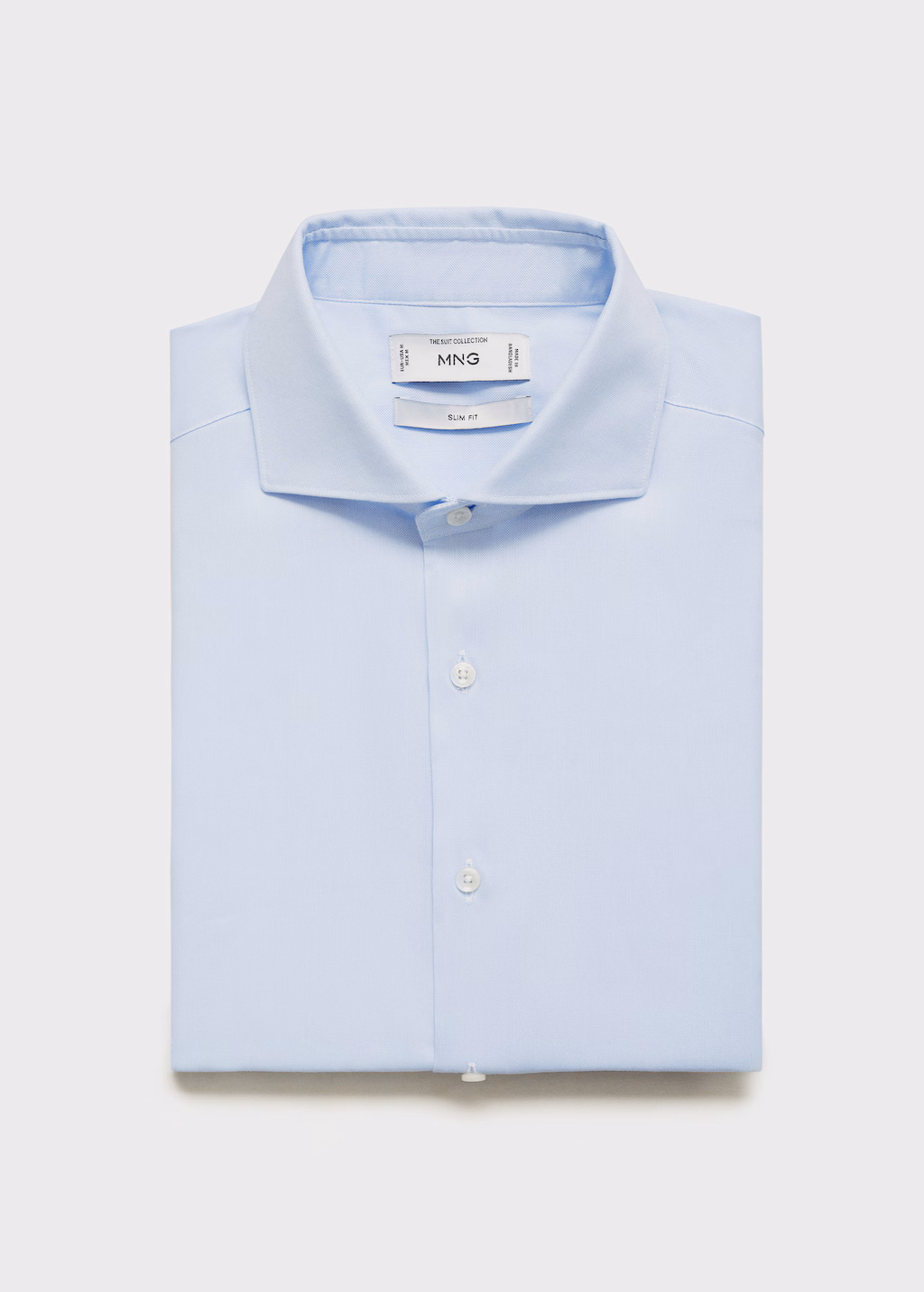 Slim fit structured suit shirt - Sky Blue