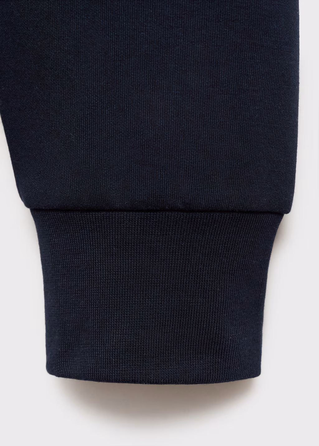 Regular-fit cotton polo sweatshirt - Off White