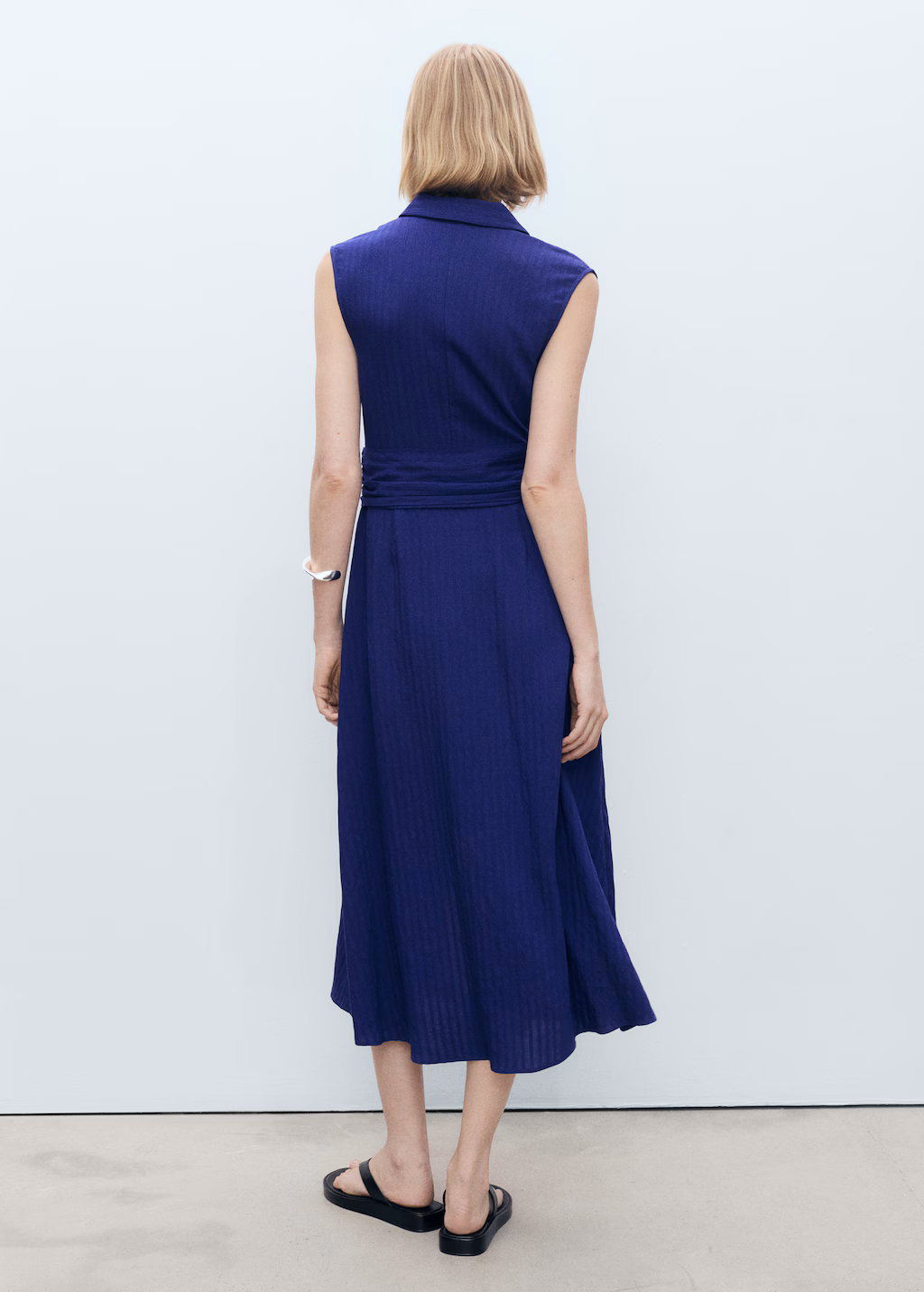 Bow shirt dress - Ecru