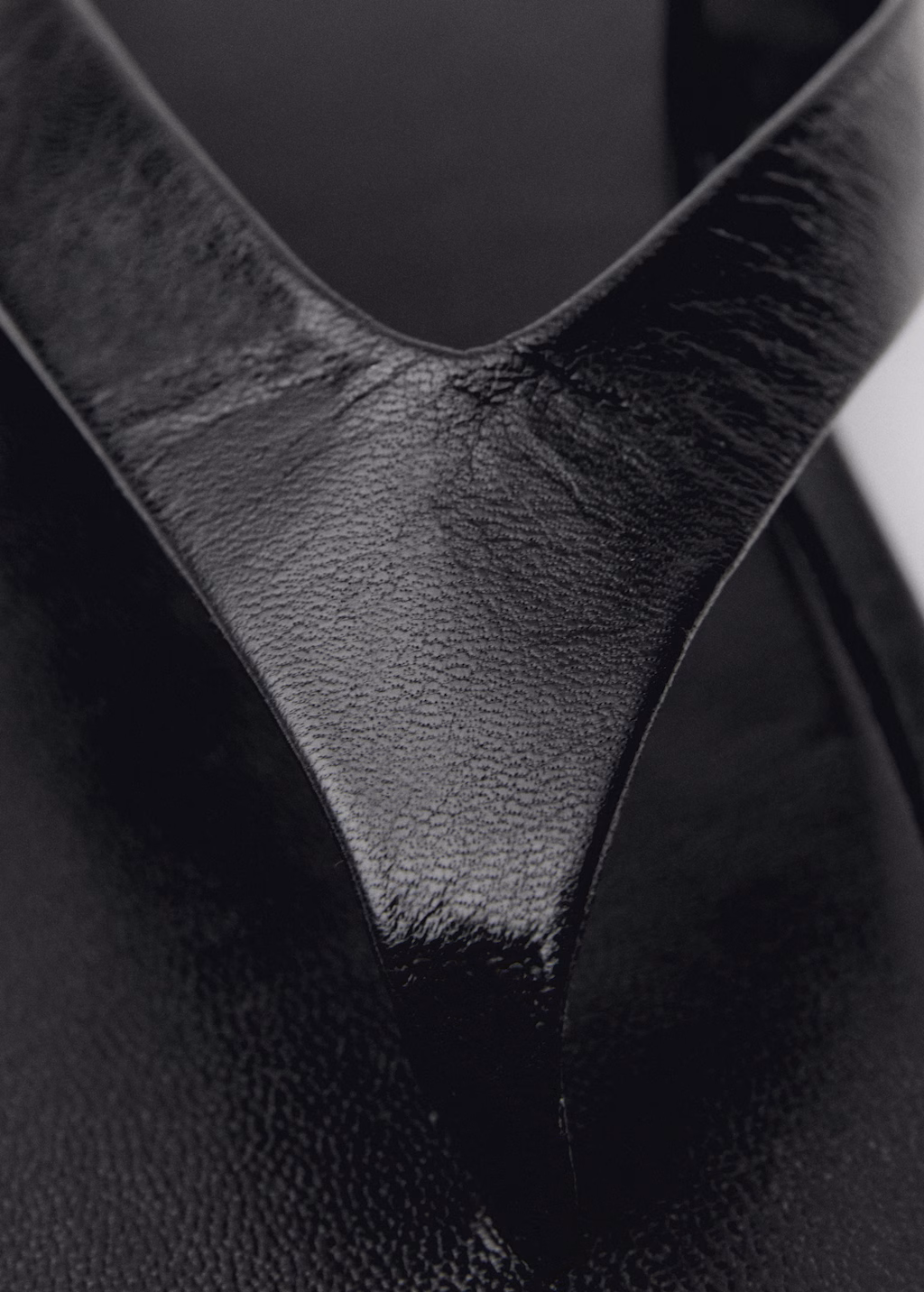 Leather straps sandals - Black