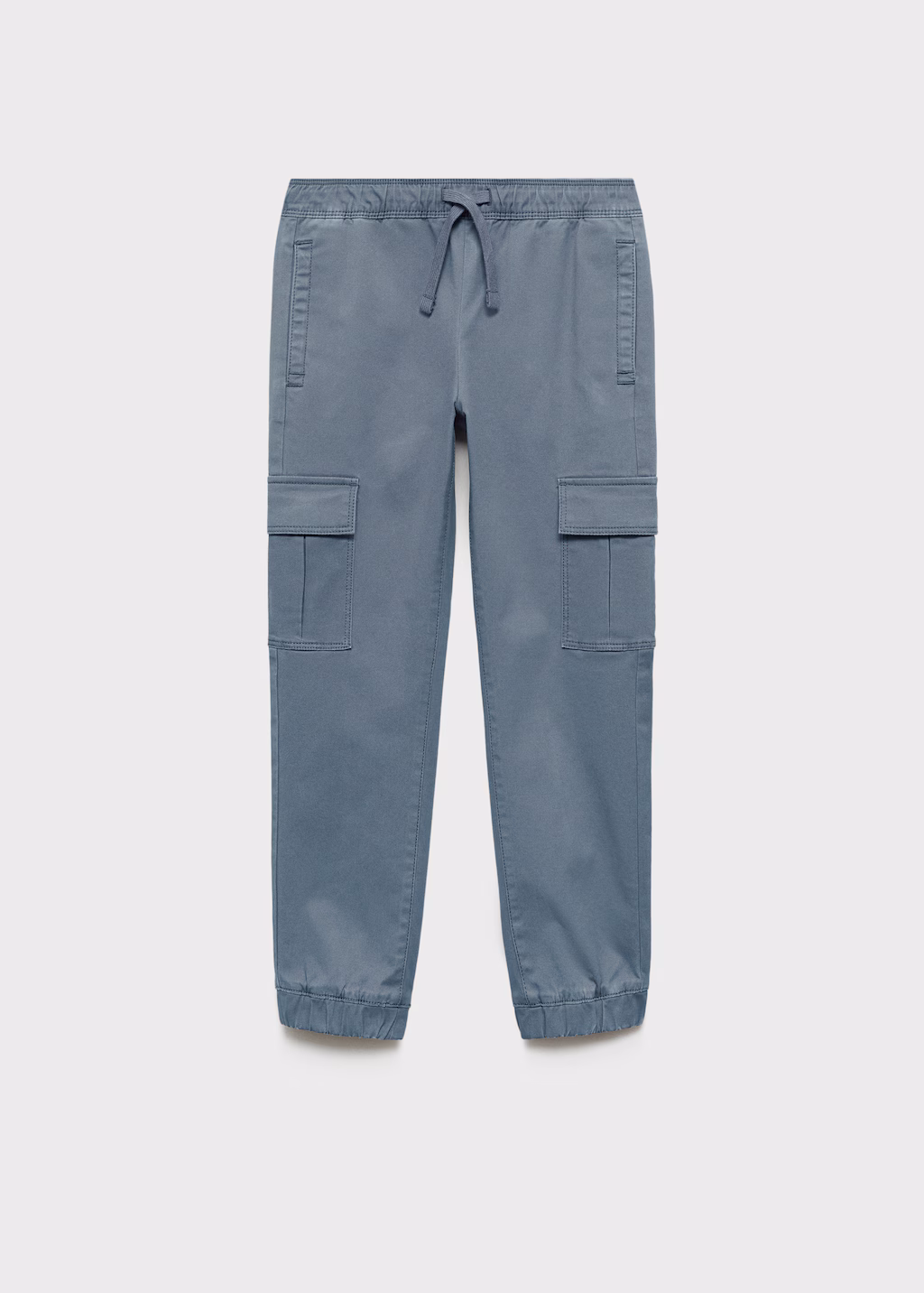 Cotton cargo trousers - China Blue