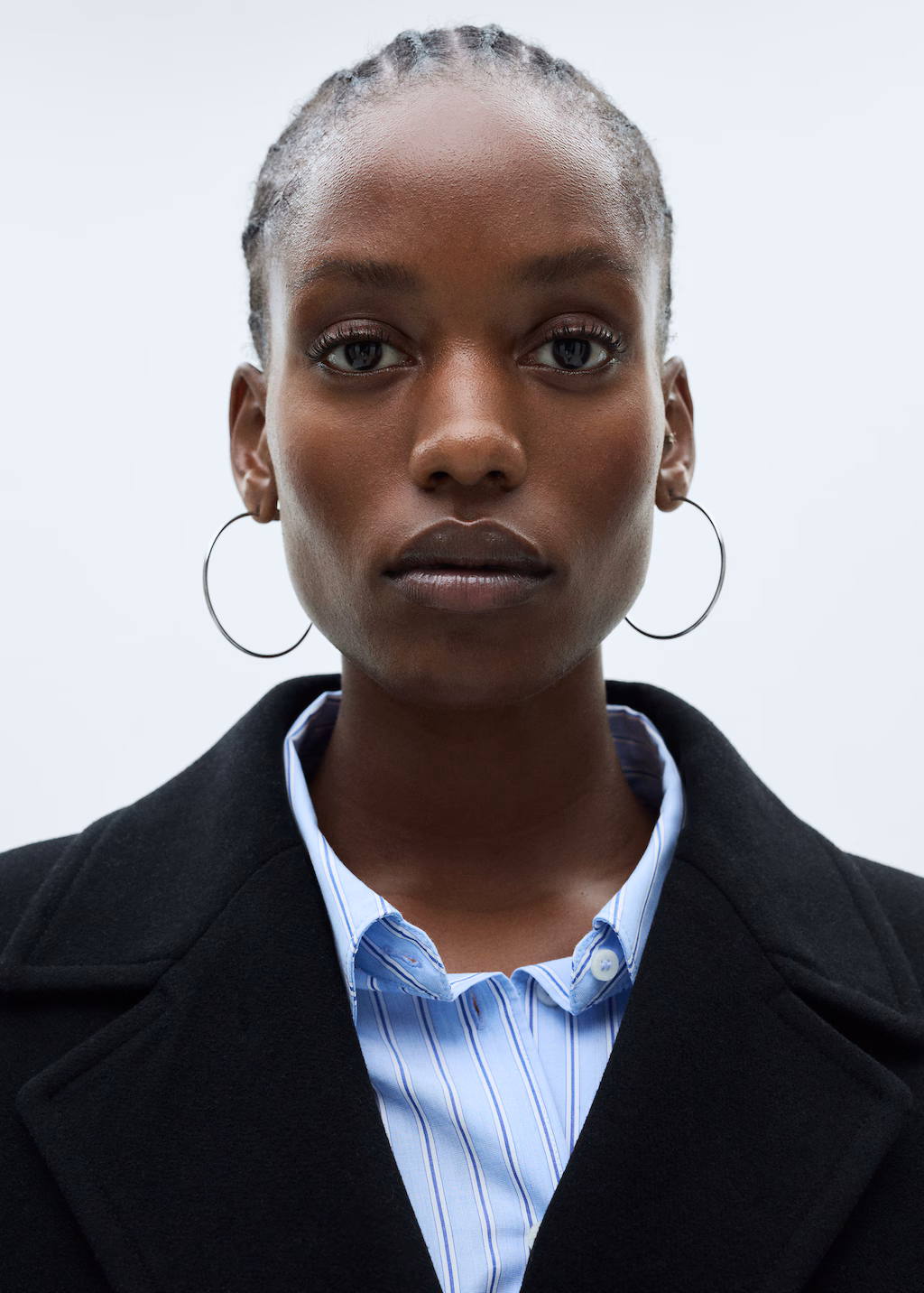 Double-breasted wool coat - Dark Navy