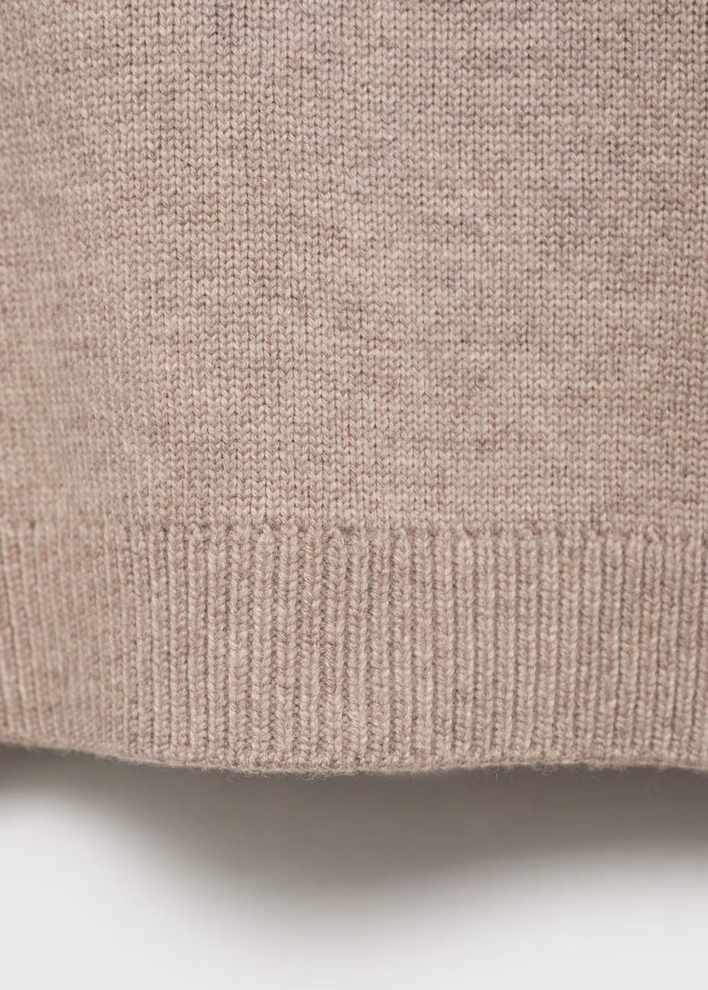 Wool-blend hooded sweater - Sand