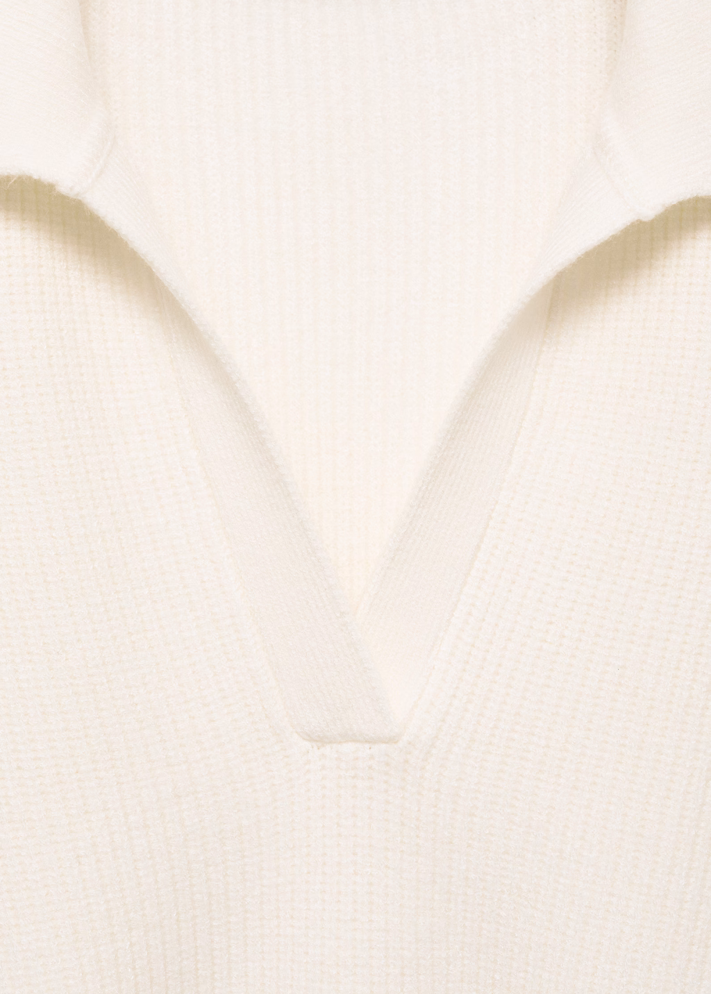 Knitted polo-neck sweater - Grey
