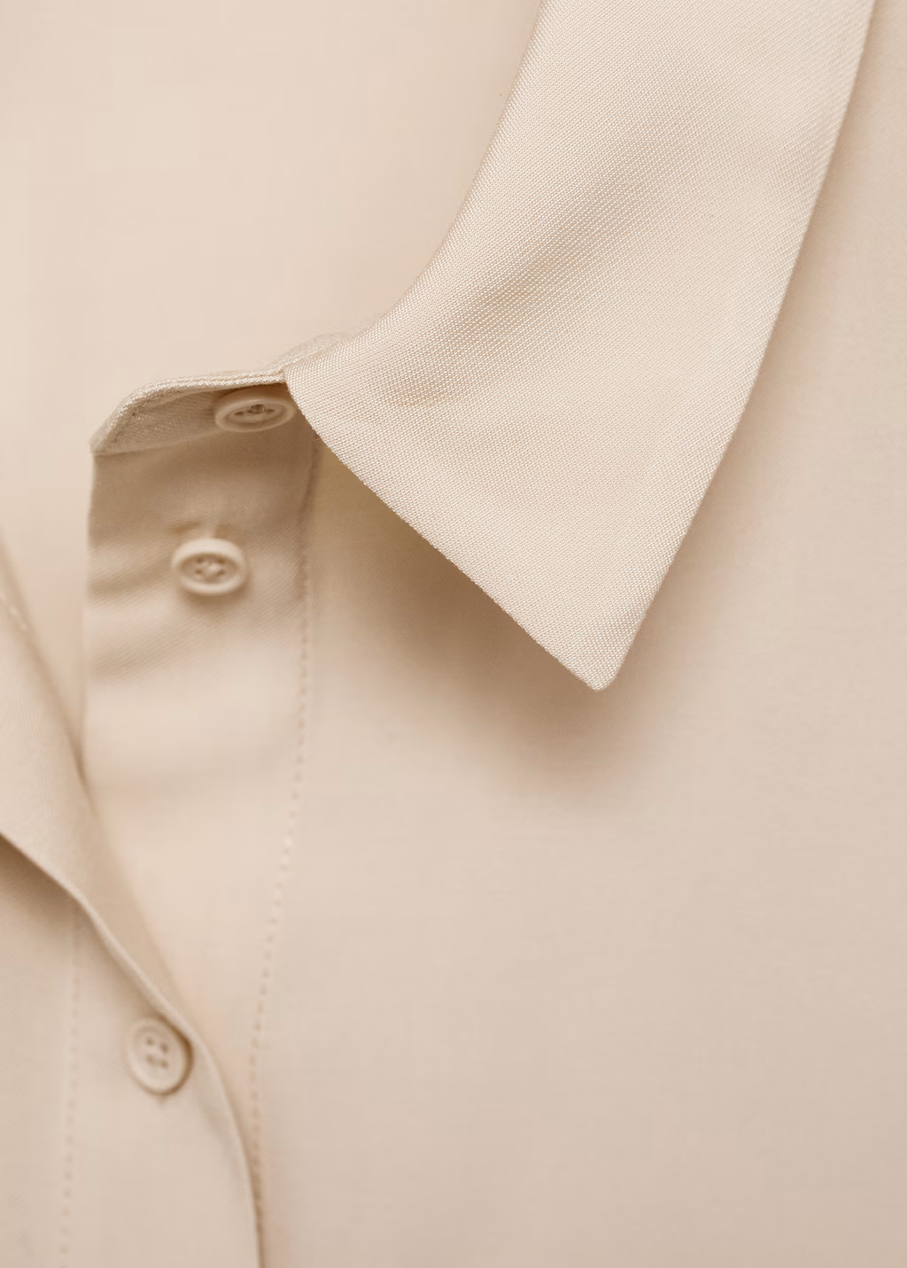 Short sleeve fluid shirt - Khaki