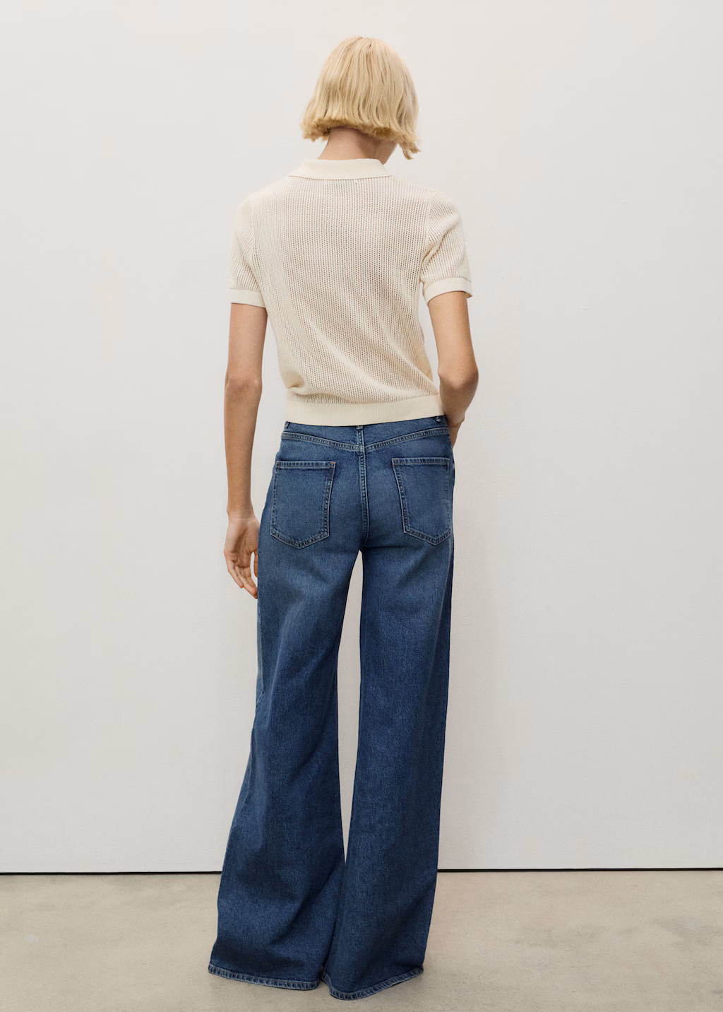 High-rise wideleg jeans - Medium Blue