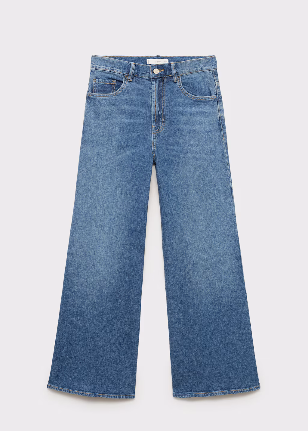 High-rise wideleg jeans - Black denim