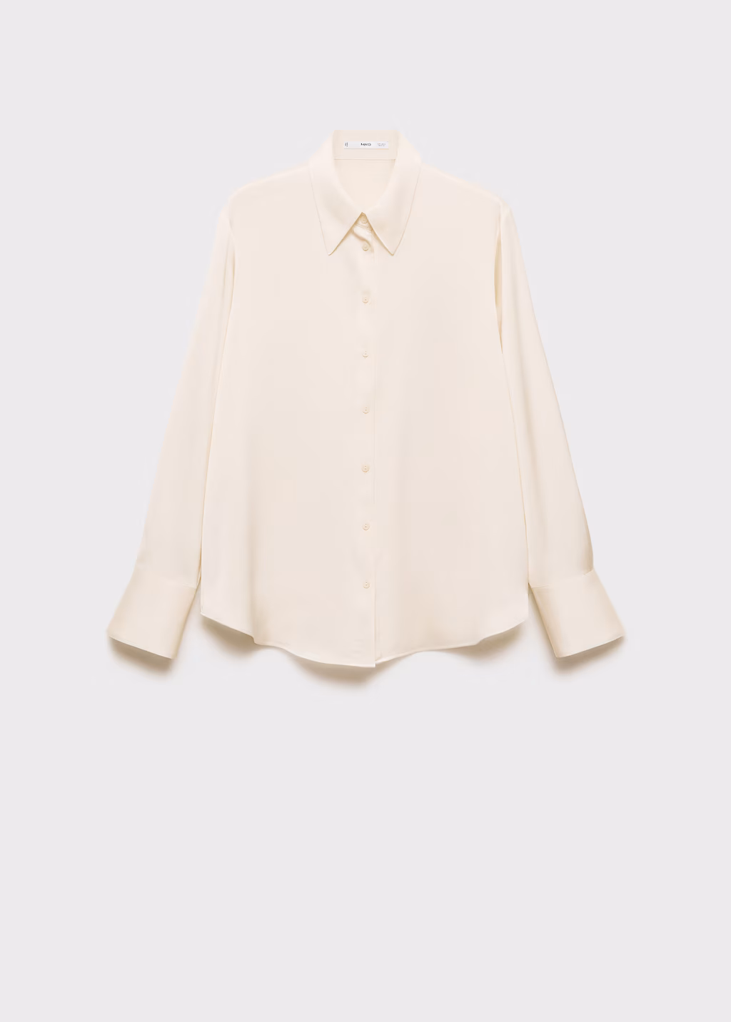 Satin finish flowy shirt - Black